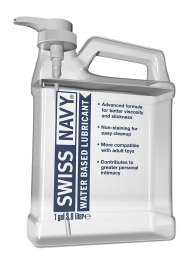 Канистра лубриканта Swiss Navy Water Based Lube на водной основе - 3,8 л. - Swiss navy - купить с доставкой в Армавире