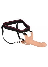 Силиконовый полый страпон на ремнях Silicone Strap-on - 16 см. - Orion - купить с доставкой в Армавире