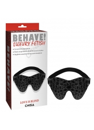 Черная маска на глаза Behave - Chisa - купить с доставкой в Армавире