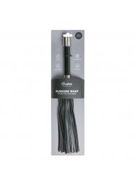 Черная плеть Easytoys Flogger With Metal Grip - 38 см. - Easy toys - купить с доставкой в Армавире