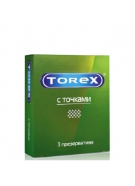 Текстурированные презервативы Torex  С точками  - 3 шт. - Torex - купить с доставкой в Армавире