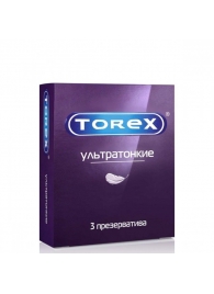 Презервативы Torex  Ультратонкие  - 3 шт. - Torex - купить с доставкой в Армавире