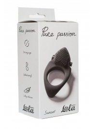 Черное эрекционное виброкольцо Pure Passion Sunset - Lola Games - в Армавире купить с доставкой
