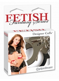 Металлические серебристые наручники Designer Metal Handcuffs - Pipedream - купить с доставкой в Армавире