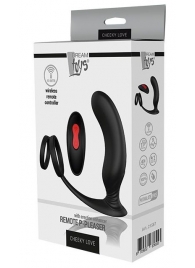 Черный массажер простаты REMOTE P-PLEASER - Dream Toys - в Армавире купить с доставкой