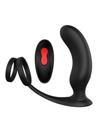 Черный массажер простаты REMOTE P-PLEASER - Dream Toys - в Армавире купить с доставкой