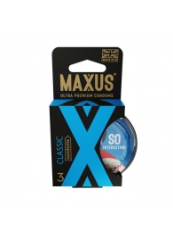 Классические презервативы в пластиковом кейсе MAXUS Classic - 3 шт. - Maxus - купить с доставкой в Армавире