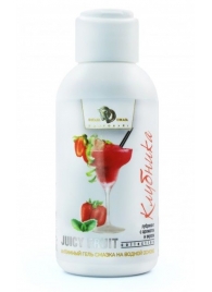 Интимный гель-смазка JUICY FRUIT с ароматом клубники - 100 мл. - БиоМед - купить с доставкой в Армавире