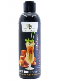 Интимный гель-смазка JUICY FRUIT с ароматом солёной карамели - 200 мл. - БиоМед - купить с доставкой в Армавире