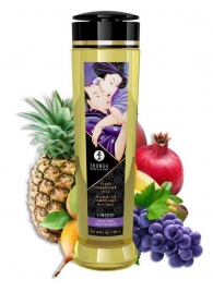 Массажное масло Libido Exotic Fruits с ароматом экзотических фруктов - 240 мл. - Shunga - купить с доставкой в Армавире