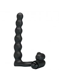Черная насадка для двойной стимуляции Hercules Penis Sheath III - 15,3 см. - Baile - купить с доставкой в Армавире