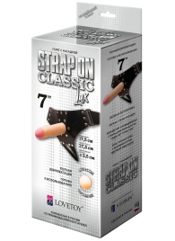 Пояс-трусики с насадкой Classic lux-Duke - 17,5 см. - LOVETOY (А-Полимер) - купить с доставкой в Армавире