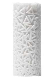 Белый 3D мастурбатор PILE - Tenga - в Армавире купить с доставкой