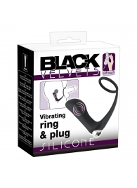 Черное эрекционное кольцо с анальной вибропробкой Vibrating Ring   Plug - Orion - в Армавире купить с доставкой