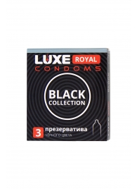 Черные презервативы LUXE Royal Black Collection - 3 шт. - Luxe - купить с доставкой в Армавире
