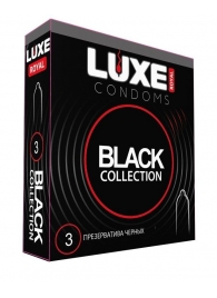 Черные презервативы LUXE Royal Black Collection - 3 шт. - Luxe - купить с доставкой в Армавире