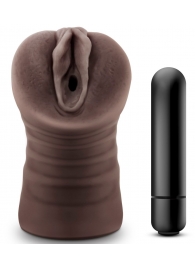 Коричневый мастурбатор-вагина Hot Chocolate Brianna - Blush Novelties - в Армавире купить с доставкой
