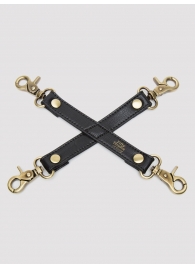 Черный фиксатор для манжет Bound to You Faux Leather Hogtie - Fifty Shades of Grey - купить с доставкой в Армавире