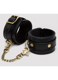 Черные оковы на ноги Bound to You Faux Leather Ankle Cuffs - Fifty Shades of Grey - купить с доставкой в Армавире