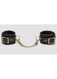 Черные наручники Bound to You Faux Leather Wrist Cuffs - Fifty Shades of Grey - купить с доставкой в Армавире