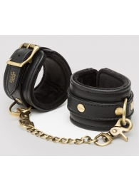 Черные наручники Bound to You Faux Leather Wrist Cuffs - Fifty Shades of Grey - купить с доставкой в Армавире