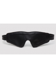 Черная плотная маска на глаза Bound to You Faux Leather Blindfold - Fifty Shades of Grey - купить с доставкой в Армавире