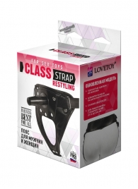 Черный пояс для насадок CLASS STRAP Restyling - LOVETOY (А-Полимер) - купить с доставкой в Армавире