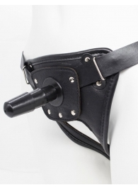 Черный пояс для насадок CLASS STRAP Restyling - LOVETOY (А-Полимер) - купить с доставкой в Армавире