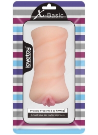 Телесный мастурбатор-вагина X-Basic Pocket Pussy без вибрации - Lovetoy - в Армавире купить с доставкой