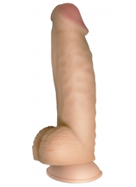 Телесный реалистичный фаллоимитатор на черных трусиках Real Big Strap-On - 34,5 см. - LOVETOY (А-Полимер) - купить с доставкой в Армавире