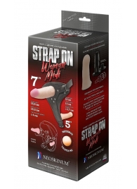 Реалистичный страпон Woman Midi с вагинальной пробкой - 19 см. - LOVETOY (А-Полимер) - купить с доставкой в Армавире