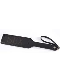 Черная гладкая шлепалка SEX - 35 см. - Sitabella - купить с доставкой в Армавире