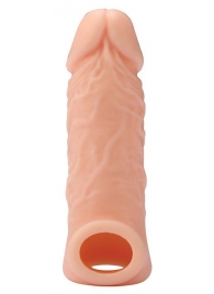 Телесная насадка EXTENDER WITH BALL STRAP 5.5 - 14 см. - Dream Toys - в Армавире купить с доставкой