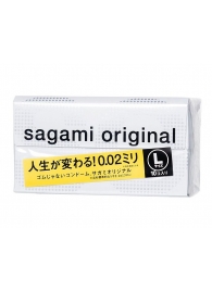 Презервативы Sagami Original 0.02 L-size увеличенного размера - 10 шт. - Sagami - купить с доставкой в Армавире