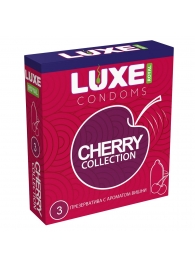 Презервативы с ароматом вишни LUXE Royal Cherry Collection - 3 шт. - Luxe - купить с доставкой в Армавире