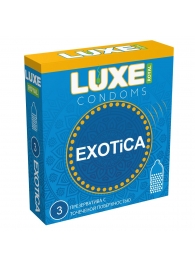 Текстурированные презервативы LUXE Royal Exotica - 3 шт. - Luxe - купить с доставкой в Армавире