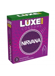 Презервативы с увеличенным количеством смазки LUXE Royal Nirvana - 3 шт. - Luxe - купить с доставкой в Армавире