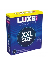 Презервативы увеличенного размера LUXE Royal XXL Size - 3 шт. - Luxe - купить с доставкой в Армавире