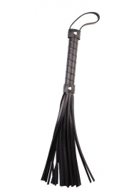 Черная многохвостая плеть Pleasure Whip - 46 см. - Chisa - купить с доставкой в Армавире