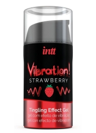 Жидкий интимный гель с эффектом вибрации Vibration! Strawberry - 15 мл. - INTT - купить с доставкой в Армавире