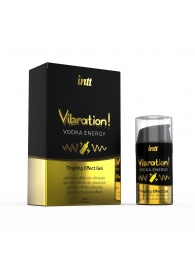 Жидкий интимный гель с эффектом вибрации Vibration! Vodka Energy - 15 мл. - INTT - купить с доставкой в Армавире