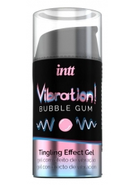 Жидкий интимный гель с эффектом вибрации Vibration! Bubble Gum - 15 мл. - INTT - купить с доставкой в Армавире