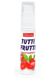 Гель-смазка Tutti-frutti со вкусом барбариса - 30 гр. - Биоритм - купить с доставкой в Армавире