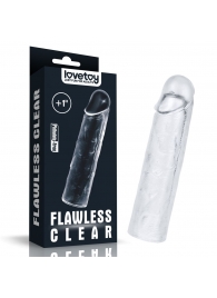 Прозрачная насадка-удлинитель Flawless Clear Penis Sleeve Add 1 - 15,5 см. - Lovetoy - в Армавире купить с доставкой