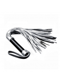 Серебристая плетка Struggle My Flogger с черной ручкой - 45 см. - Lovetoy - купить с доставкой в Армавире