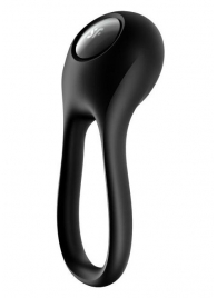 Черное эрекционное виброкольцо Majestic Duo - Satisfyer - в Армавире купить с доставкой