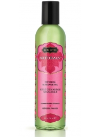Массажное масло Naturals Strawberry Dreams с ароматом клубники - 236 мл. - Kama Sutra - купить с доставкой в Армавире