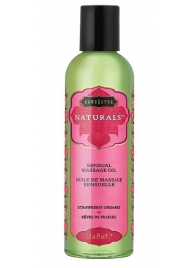 Массажное масло Naturals Strawberry Dreams с ароматом клубники - 59 мл. - Kama Sutra - купить с доставкой в Армавире