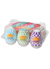 Набор из 6 мастурбаторов Tenga EGG IV с различным рельефом - Tenga - в Армавире купить с доставкой