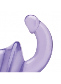 Фиолетовый безремневой страпон Strapless Strap-On - Lux Fetish - купить с доставкой в Армавире